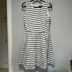 Nine West Linen Viscose Blend Sleeveless Dress Size 8